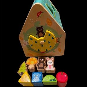 Colorful Wooden Animal Shape House